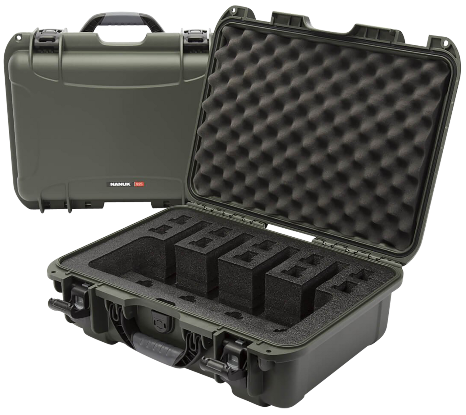 Nanuk (plasticase Inc) 925, Nanuk 925-4up6   Nanuk Case W/foam 4up - Olive