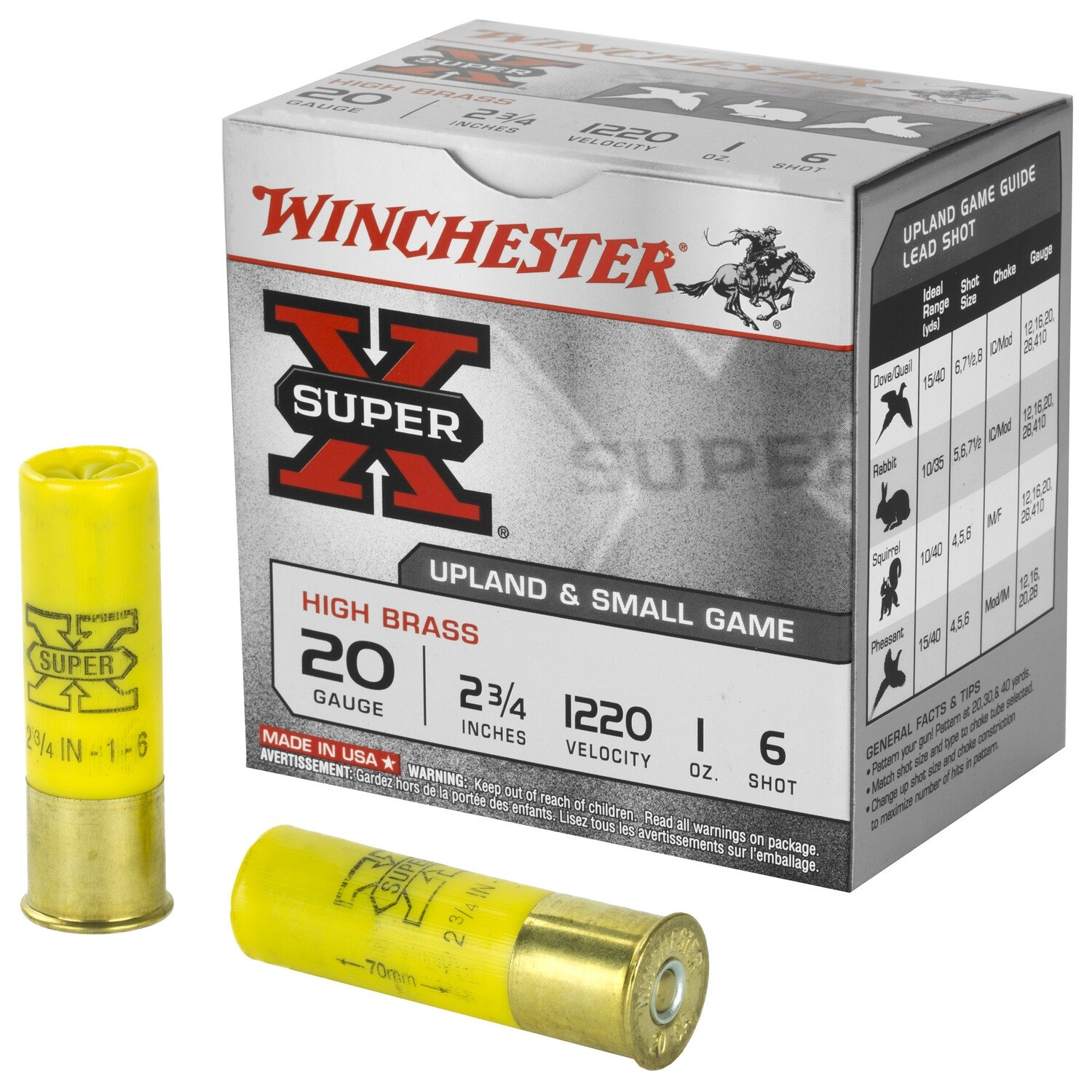 Win Sprx 20ga 2.75" #6 25/250