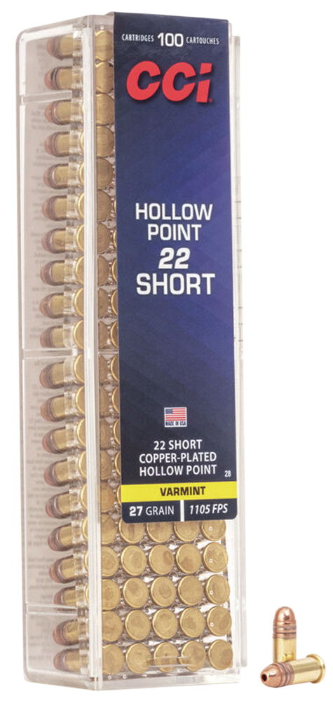 Cci Varmint, Cci 0028  22 Short Hp                       100/50