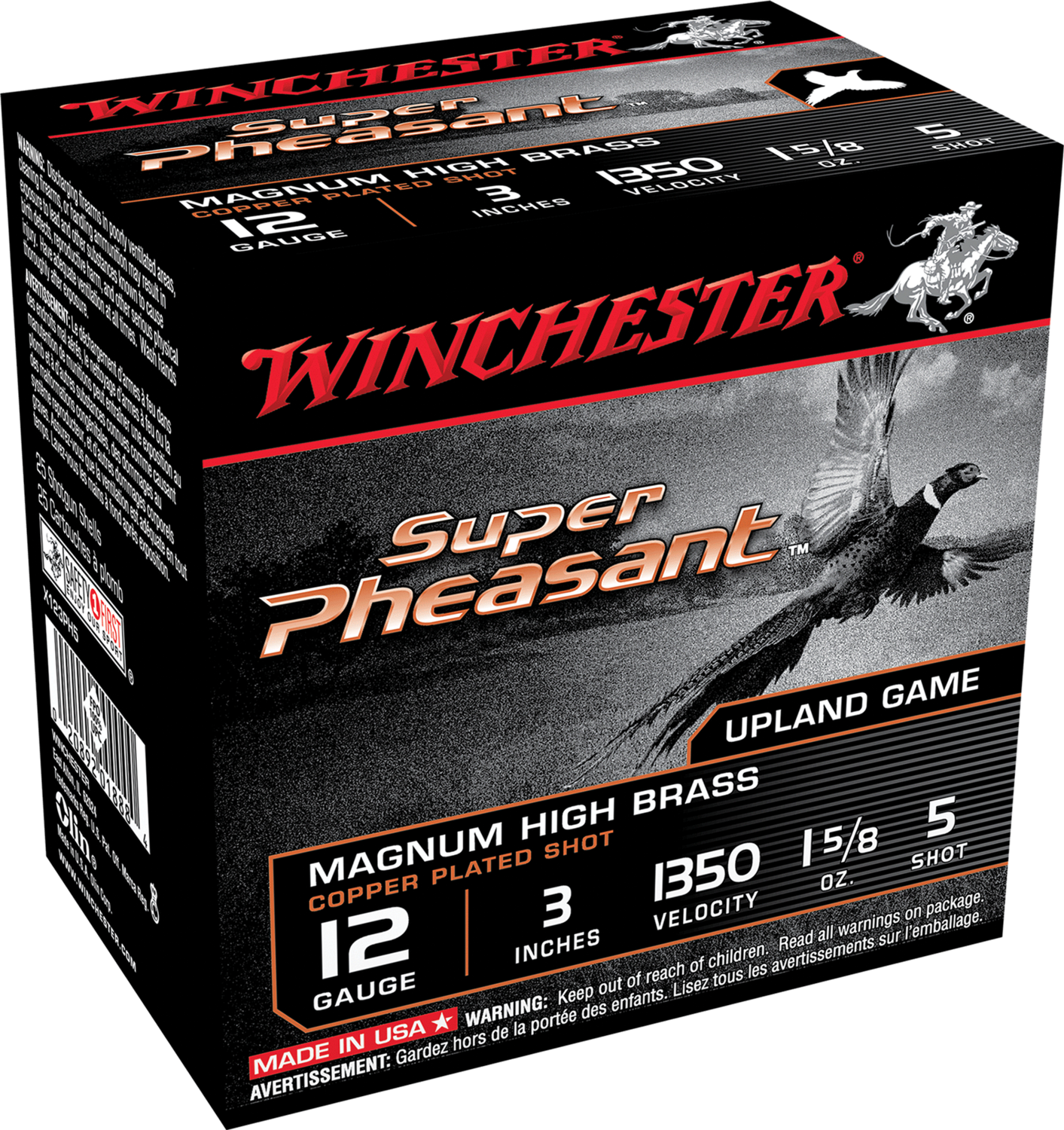Winchester Ammo Super Pheasant, Win X123ph5  Sup Phsnt 1 5/8                 25/10