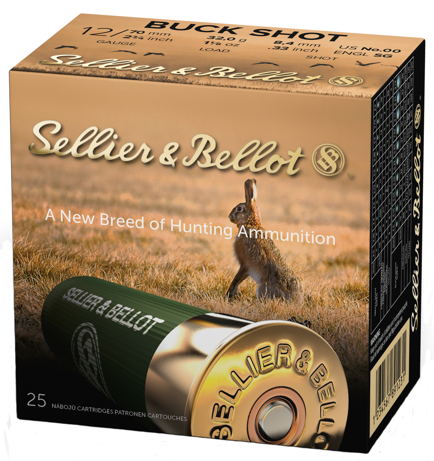 Sellier & Bellot Hunting, S&b Sb12bsg        12ga 2.75  00  9pel       25/10
