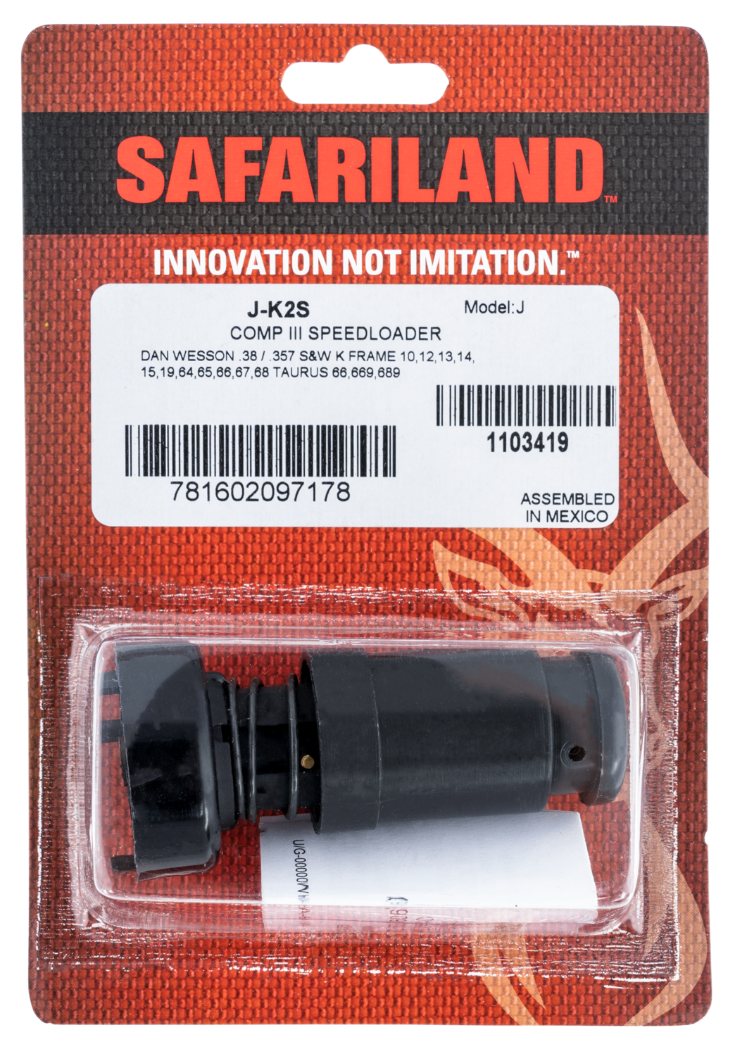 Safariland Comp Iii, Saf J-k2s          Comp Iii  Speedloader
