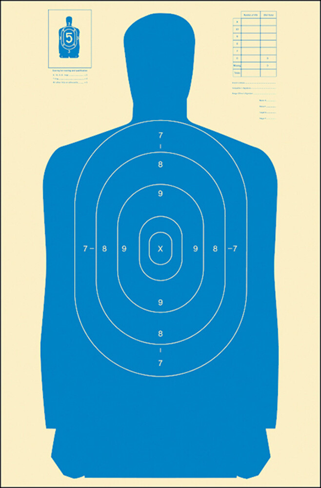 Action Target Inc Qualification, Action B-27sblue      Stnd Silhte  Target    100bx