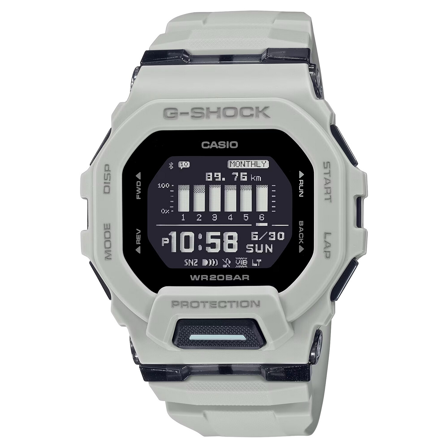 G-shock/vlc Distribution G-shock, Gshock Gbd200uu9   Tactical Move Step Tracker  Wht