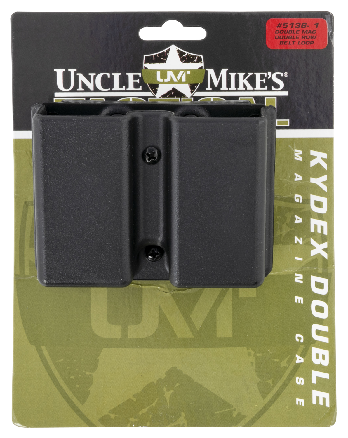 Uncle Mikes Kydex, Unc 5136-1   Kydex 2row 2mag Cs Belt