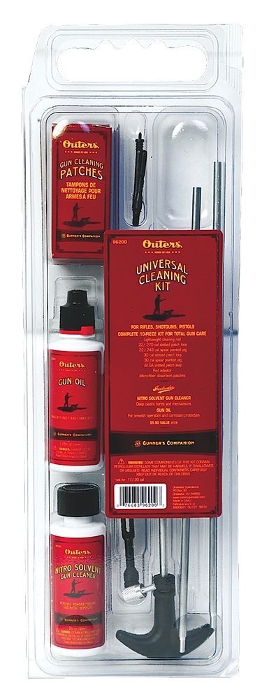 Outers Aluminum Rod, Out 96416       Pstl Kit 38/357/380/9m    Clam