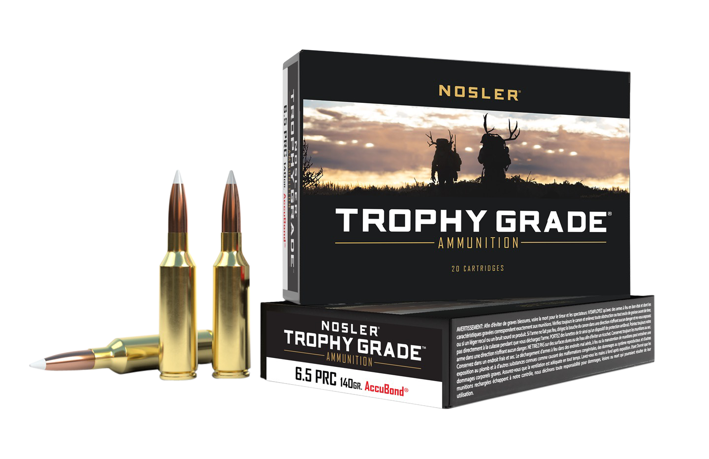 Nosler Trophy Grade, Nosler 61014 Tga-6.5 Prc 140gr Ab Sp         20/10
