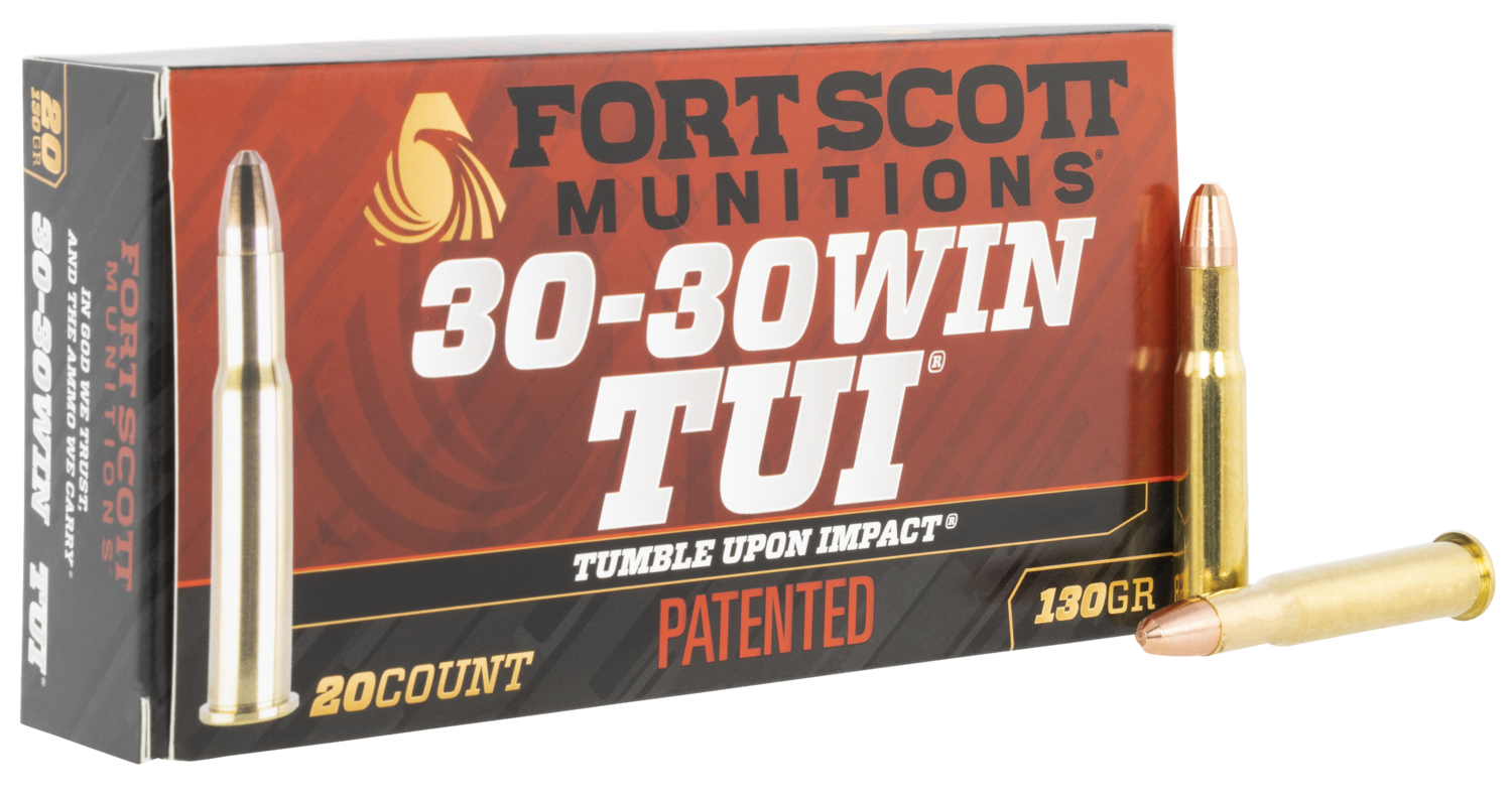Fort Scott Munitions Tumble Upon Impact (tui), Fsm 3030-130-scv     30-30  130gr Tui        20/25