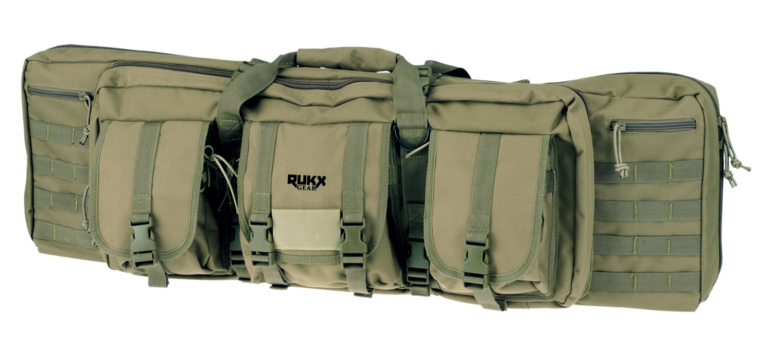 Rukx Gear Tactical, Rukx Atict42dgg 42in Tact Dbl Gun Case Grn
