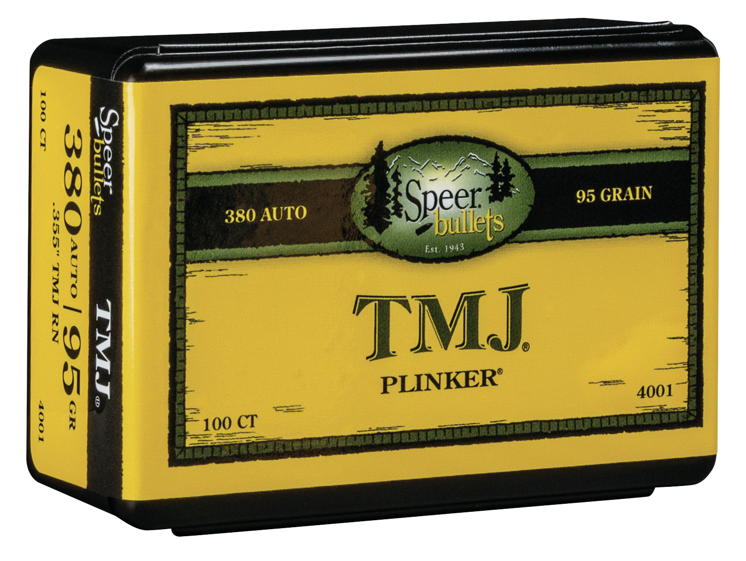 Speer Ammo Tmj, Speer 4001      Bull .355  95 Tmj            100/5