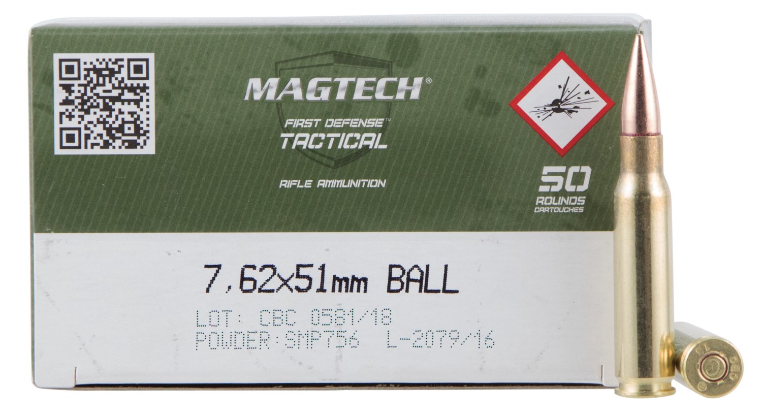 Magtech Tactical/training, Magtech 762a       7.62x51  M80 Ball         50/08
