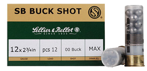 Sellier & Bellot Hunting, S&b Sb12bsc        12ga 2.75  00 12pel       25/10