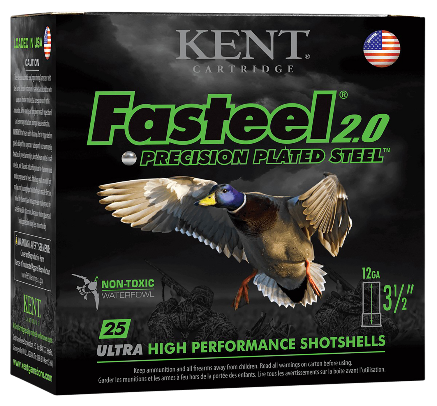 Kent Cartridge Fasteel 2.0, Kent K123fsp36bbx2 3  11/4   Faststl+pps     25/10