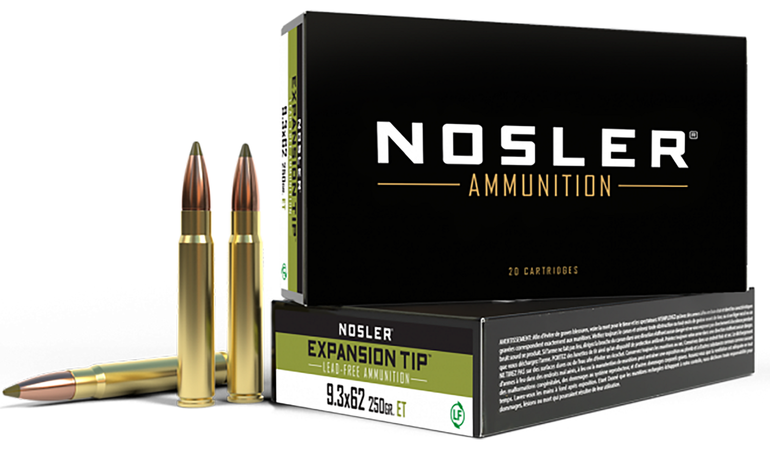 Nosler E-tip, Nos 40393 E-tip  9.3x62   250 E-tip          20/10