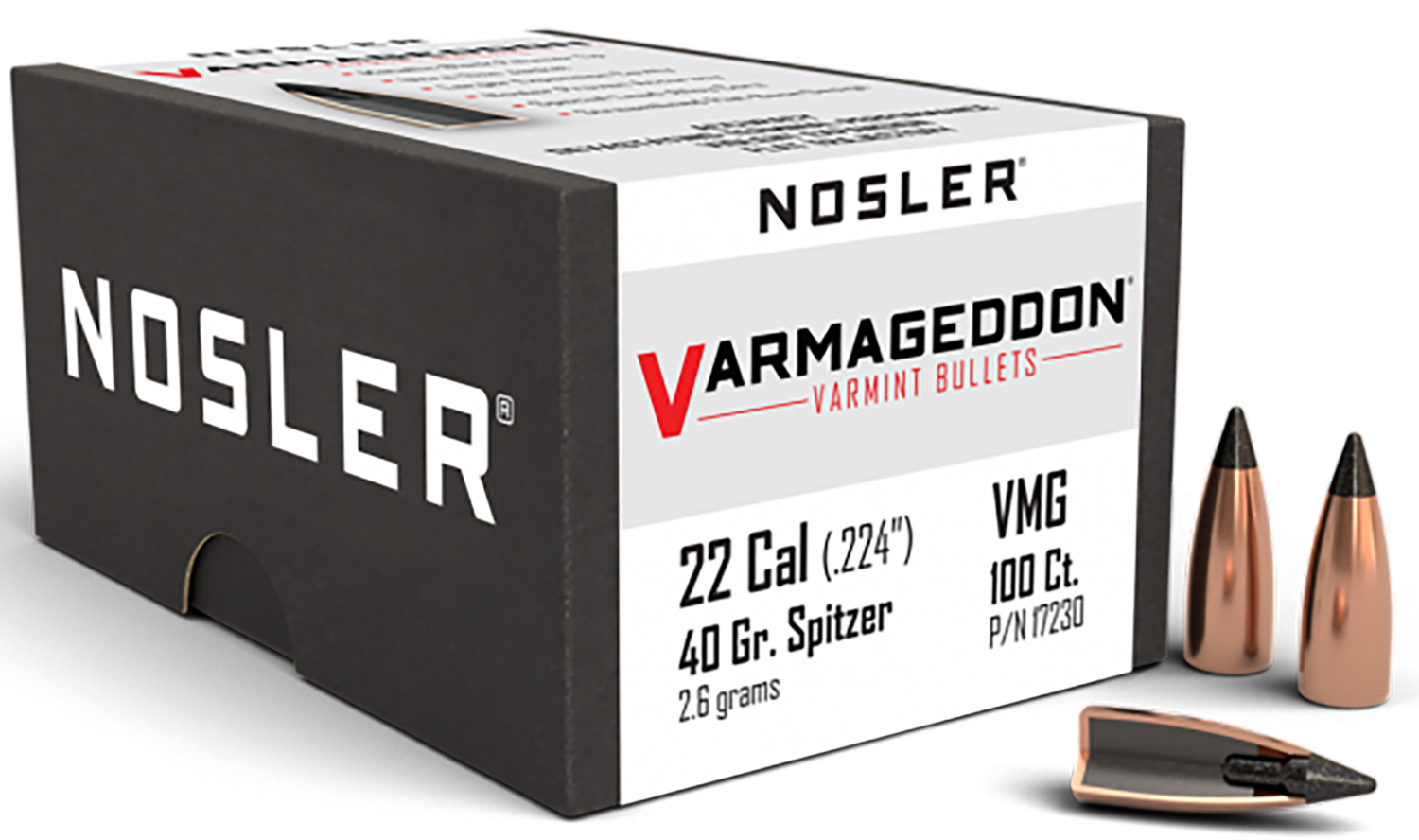Nosler Varmageddon, Nos 17230 Varmageddon 22    40 Fbt  100