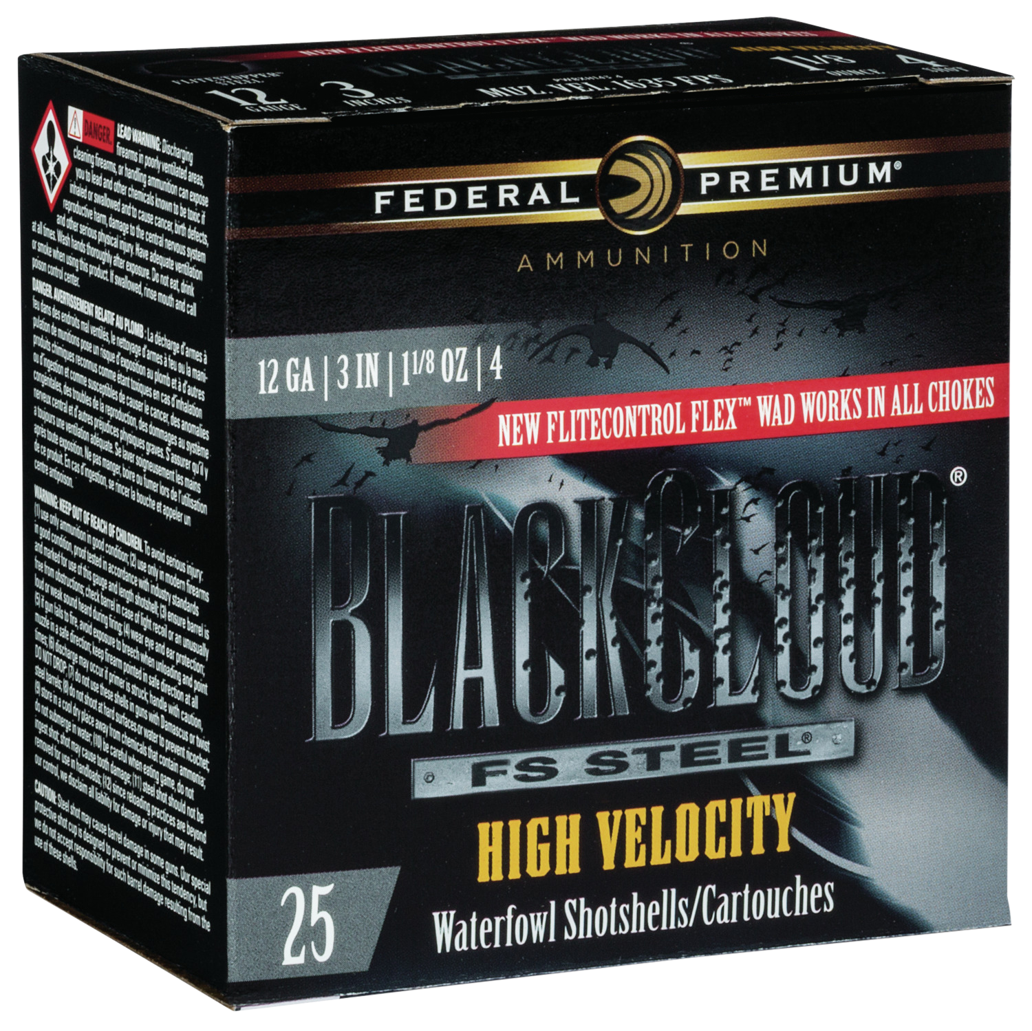 Federal Premium, Fed Pwbxh1434     Blkcld 12 3in 1-1/8        25/10