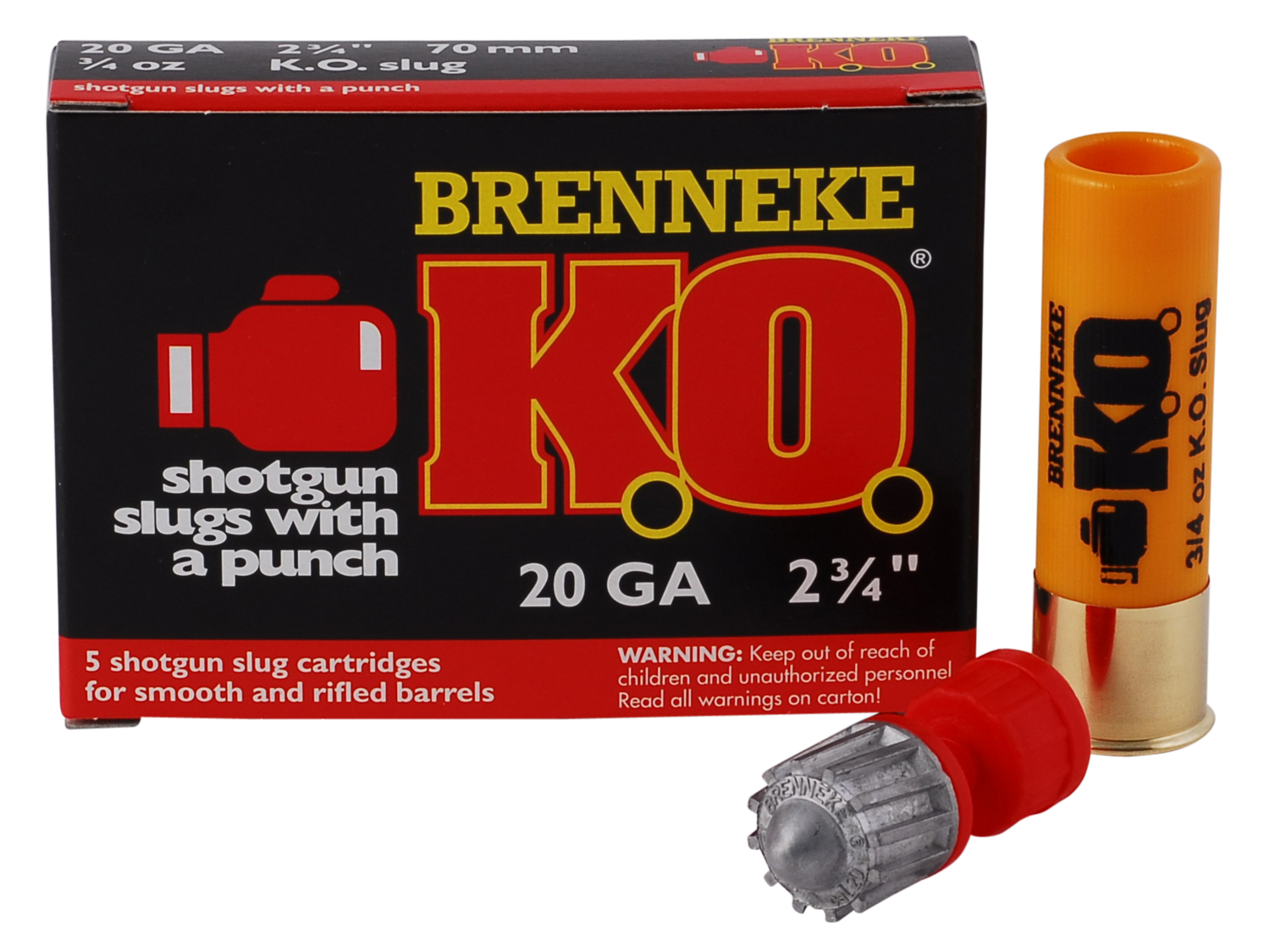 Brenneke K.o., Br Sl202ko    K.o.       20  23/4    3/4oz    5/50