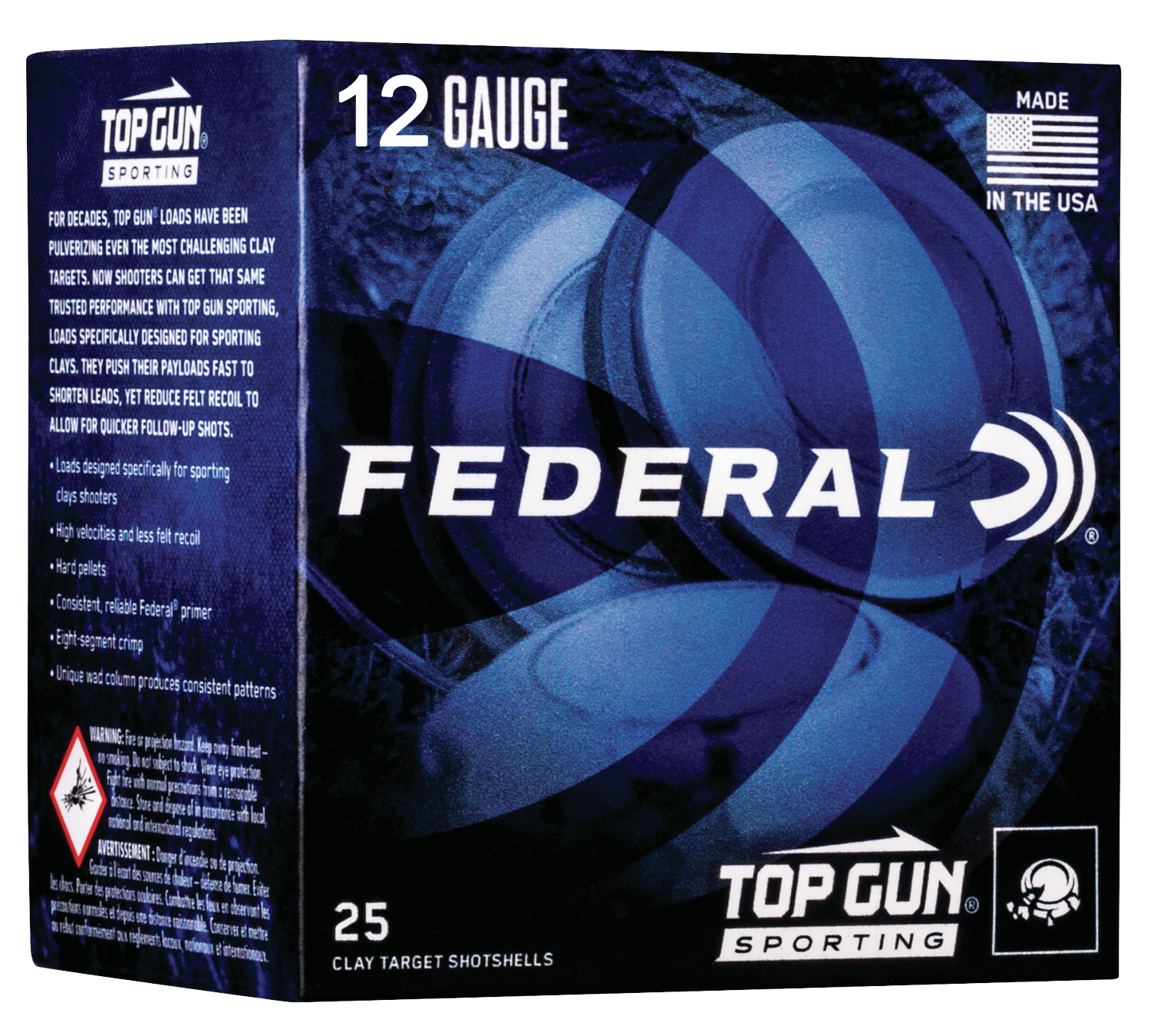 Federal Top Gun, Fed Tgs12875   Top Gun 12 2.75 1oz           25/10