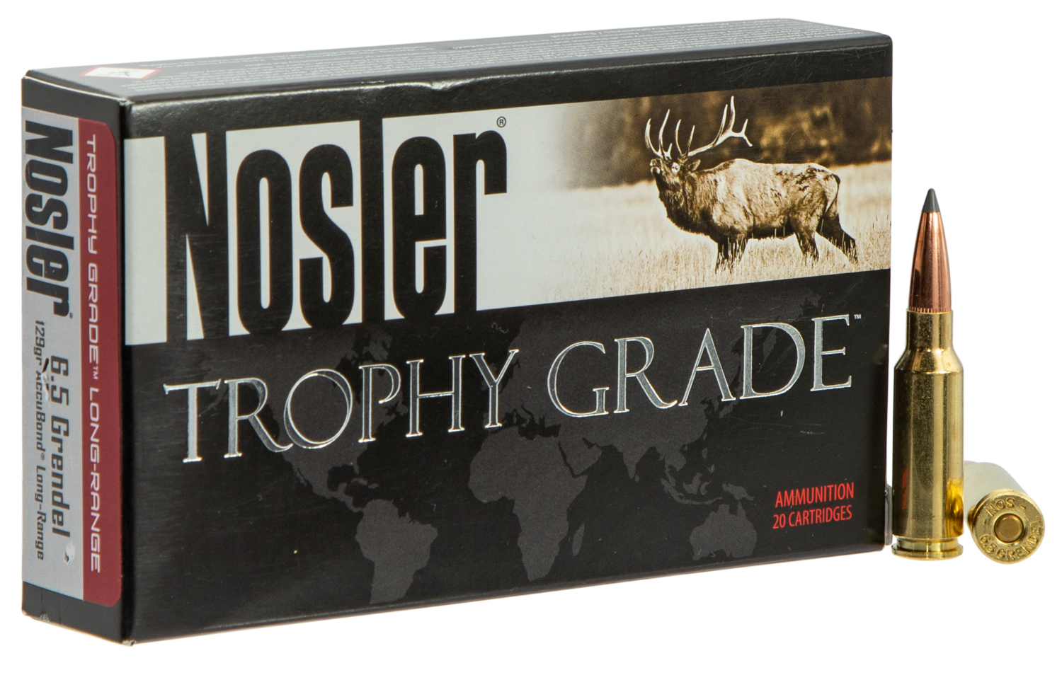 Nosler Trophy Grade Long-range, Nos 60146 Trophy 6.5 Grn  129 Acu Lr         20/10