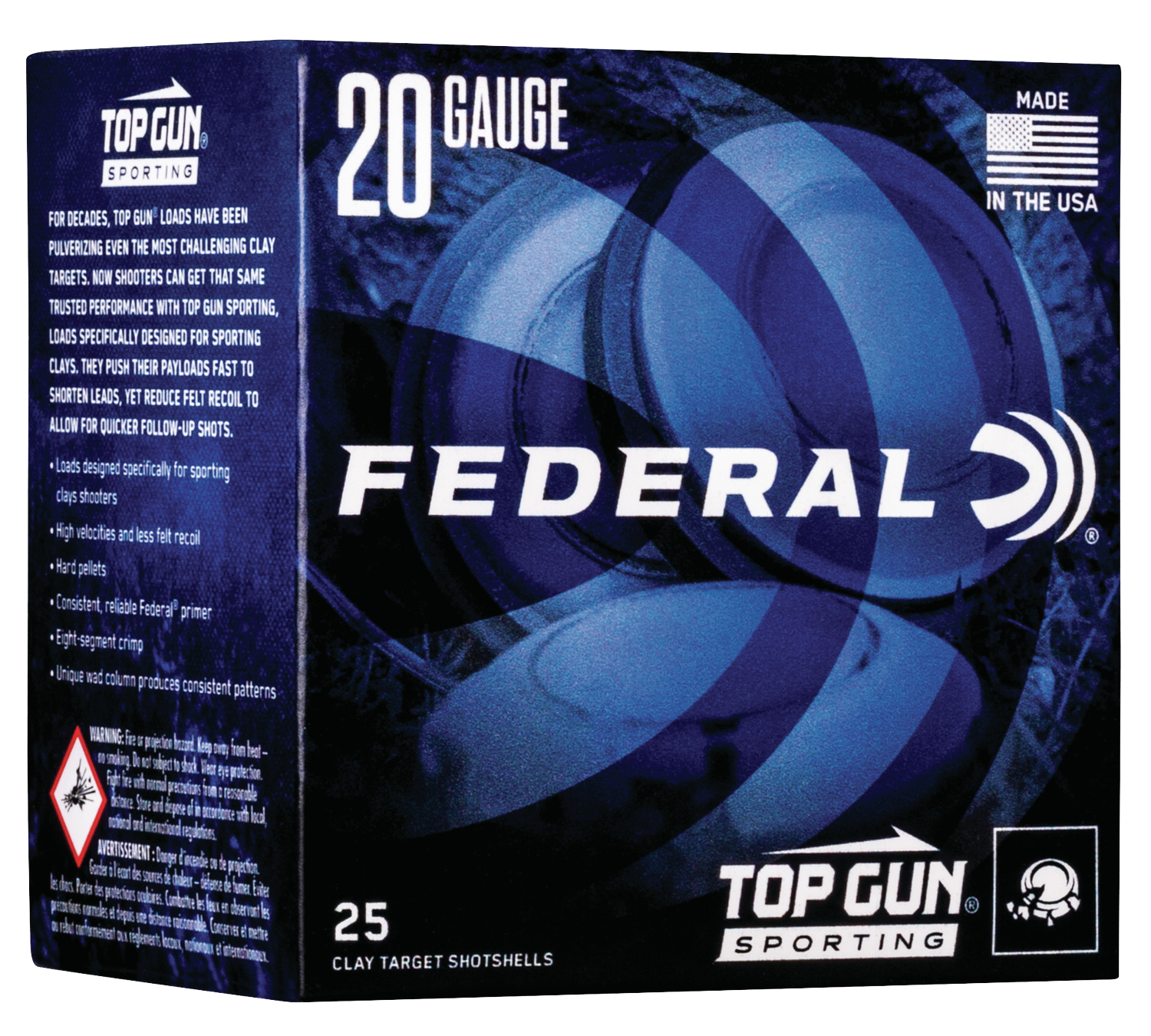 Federal Top Gun, Fed Tgs22475   Top Gun 20 2.75 7/8           25/10