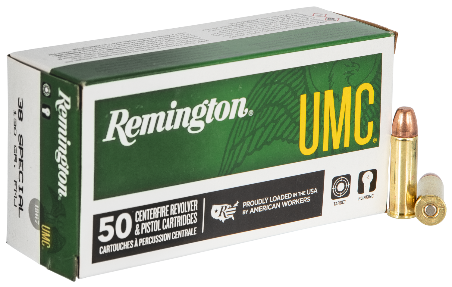 Remington Ammunition Umc, Rem 23730 L38s11    Umc 38sp       130mc     50/10