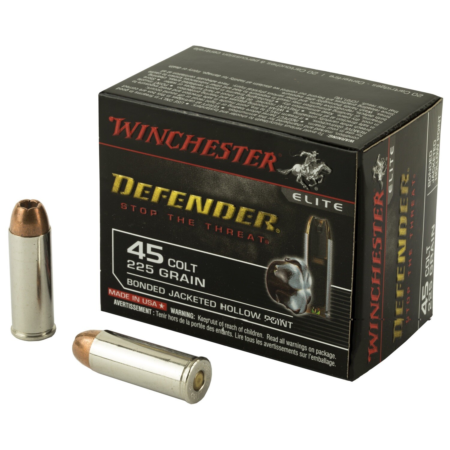 Win Defender 45lc 225gr Jhp 20/200