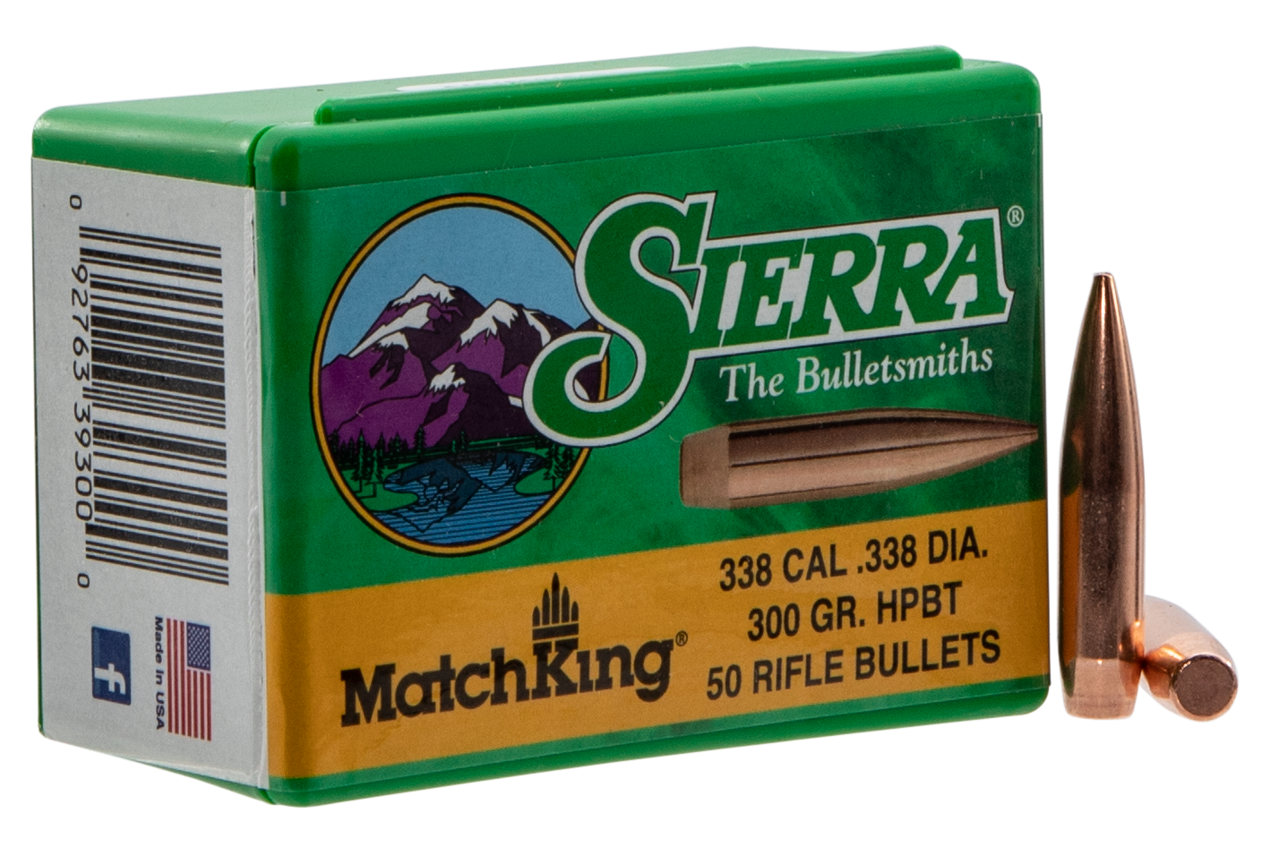 Sierra Matchking, Sierra 9300t .338 300 Hpbt Match    50