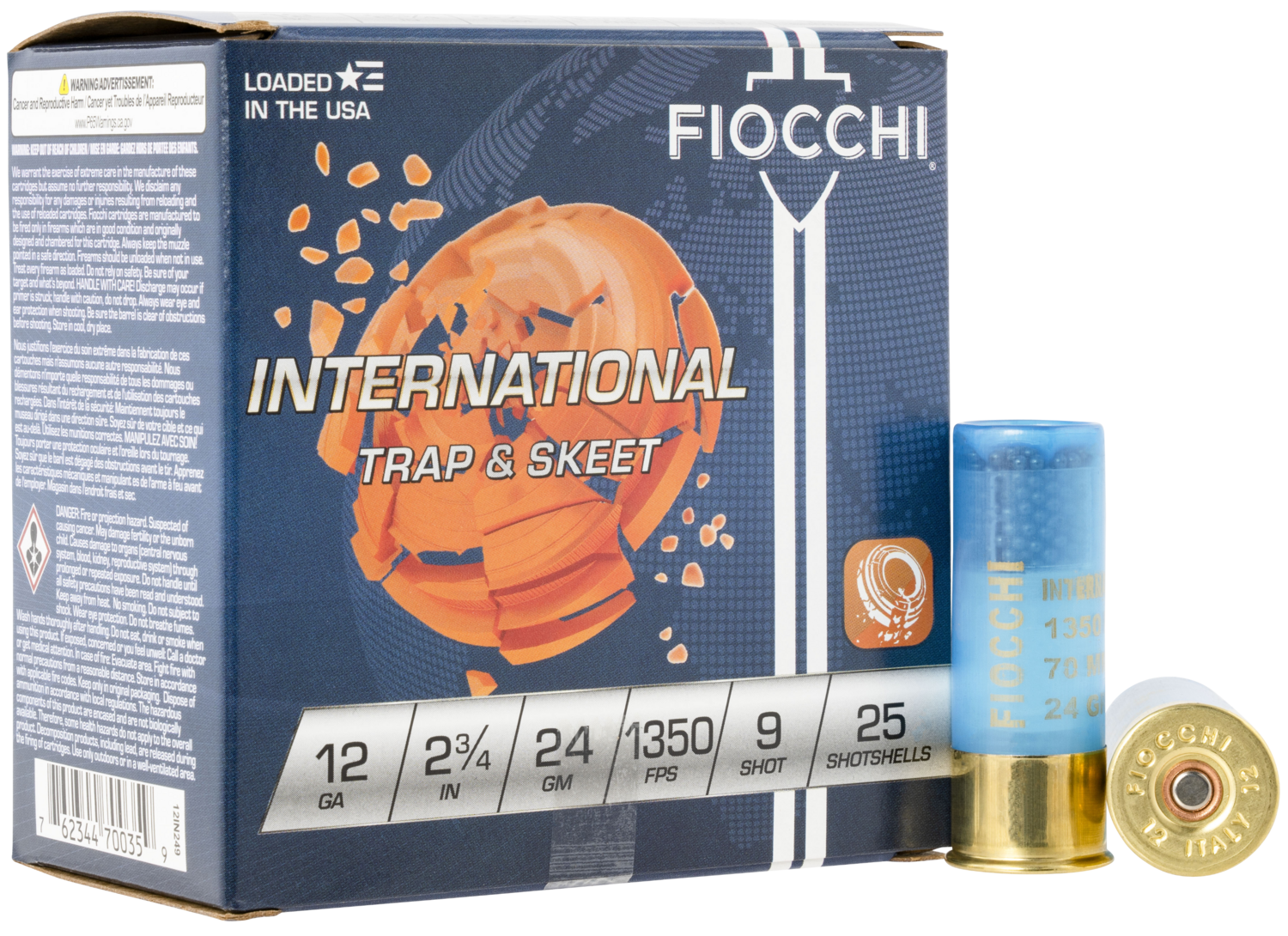 Fiocchi Exacta Target, Fio 12in249   Trap/skt      24g              25/10