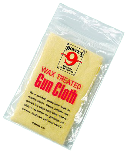 Hoppes Wax Treated, Hop 1217       Wax Treated Gun Cloth  10pk