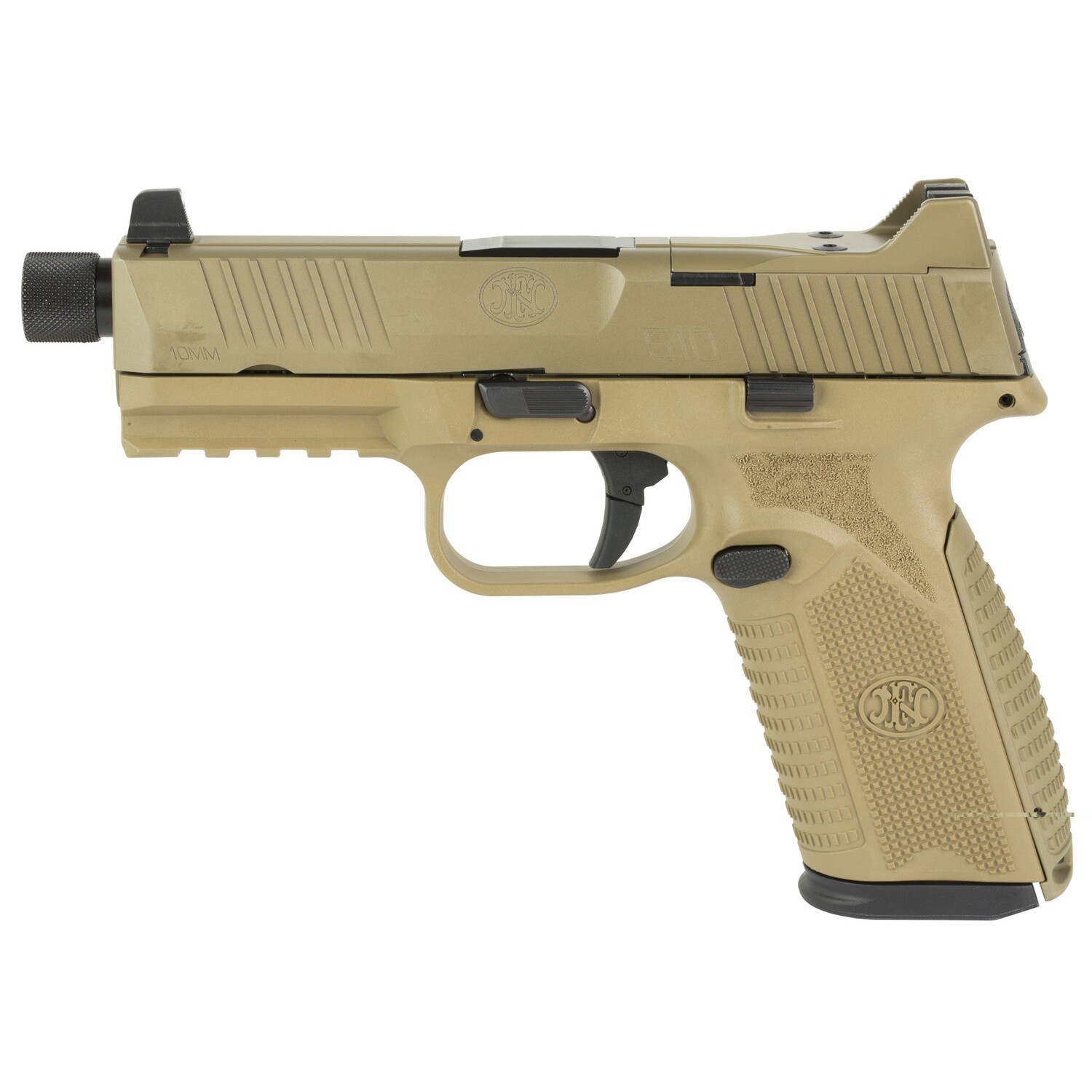 Fn 510 Tactical 10mm 4.71", Capacity: 22 rounds, Color/Finish: Flat Dark Earth