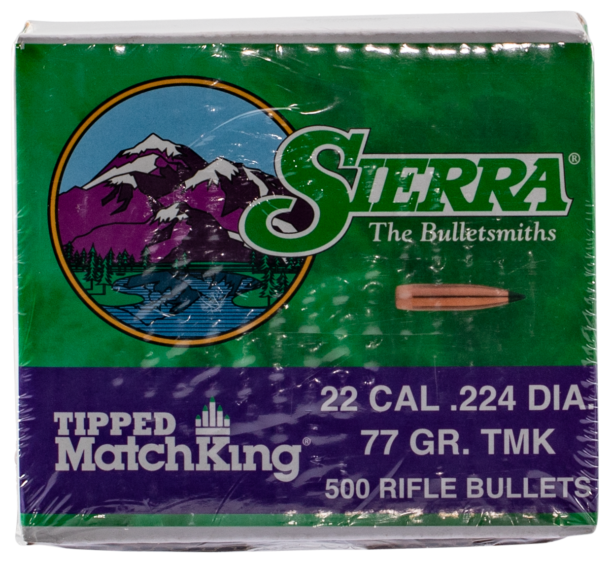 Sierra Tipped Matchking, Sierra 7177c .224  77 Tipped Mk                500