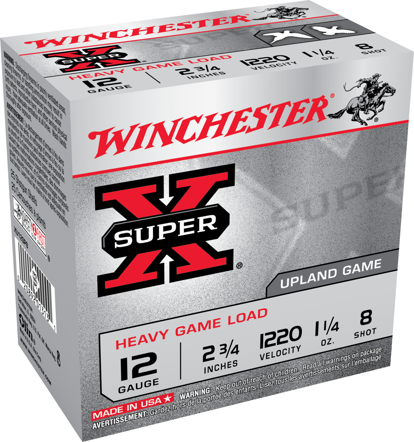 Winchester Ammo Super X, Win Xu12sp8   Supx Hvyfld                    25/10