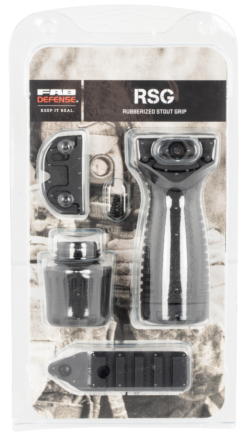 Fab Defense (usiq) Rsg, Fab Fx-rsgb       Rsg  Rubberized Foregrip Blk