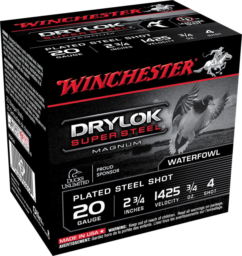 Winchester Ammo Drylock Super, Win Xs204      2.75     3/4  Stl             25/10