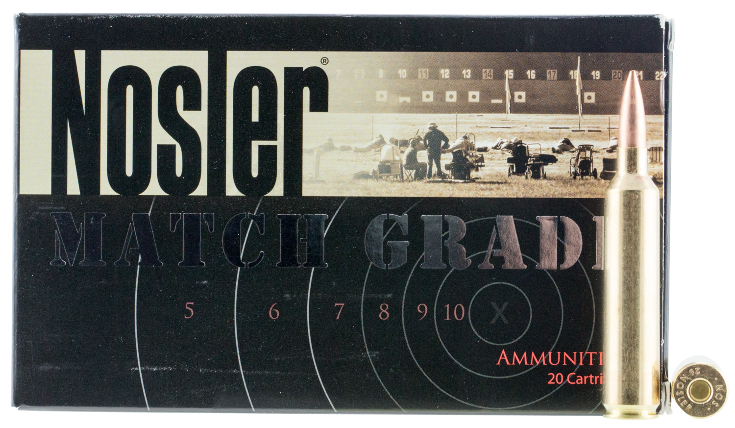 Nosler Match Grade, Nos 51288 Cc 26nos  Match 140 Cc             20/10