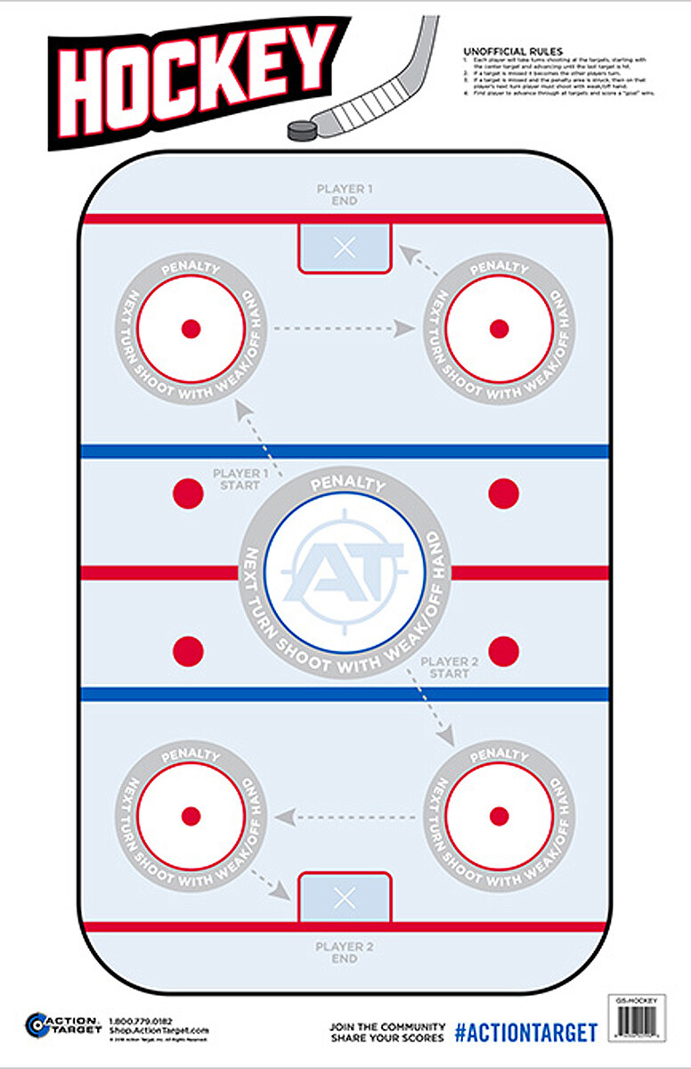 Action Target Inc Entertainment, Action Gshockey100    Hockey                 100bx