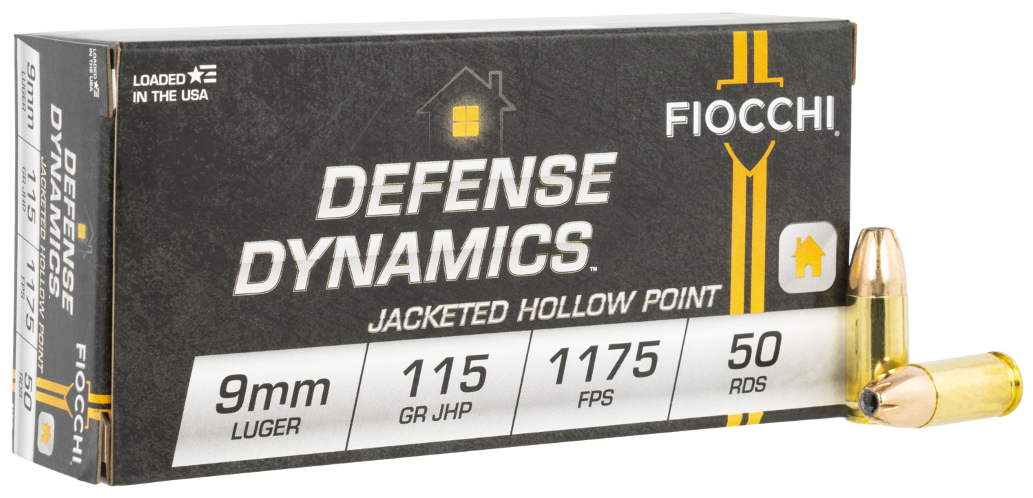 Fiocchi Defense Dynamics, Fio 9aphp     9mm        115 Jhp             50/20