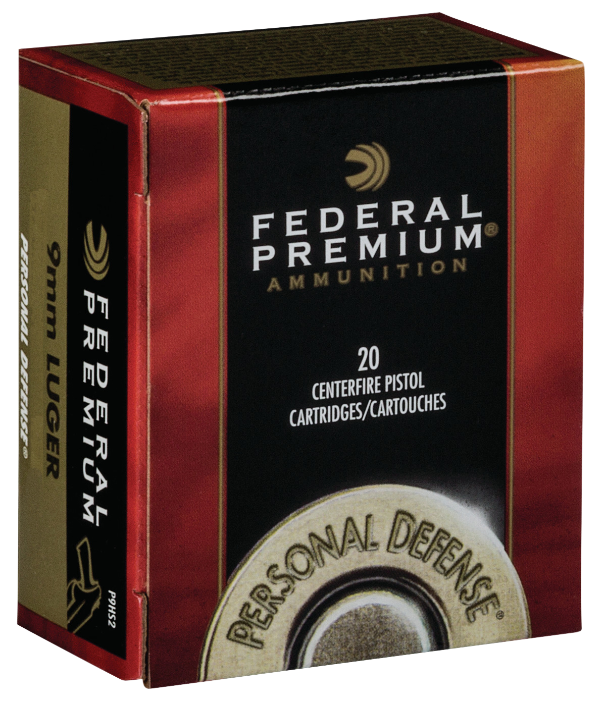 Federal Premium, Fed P9hs1        9mm       124 Hshk          20/25