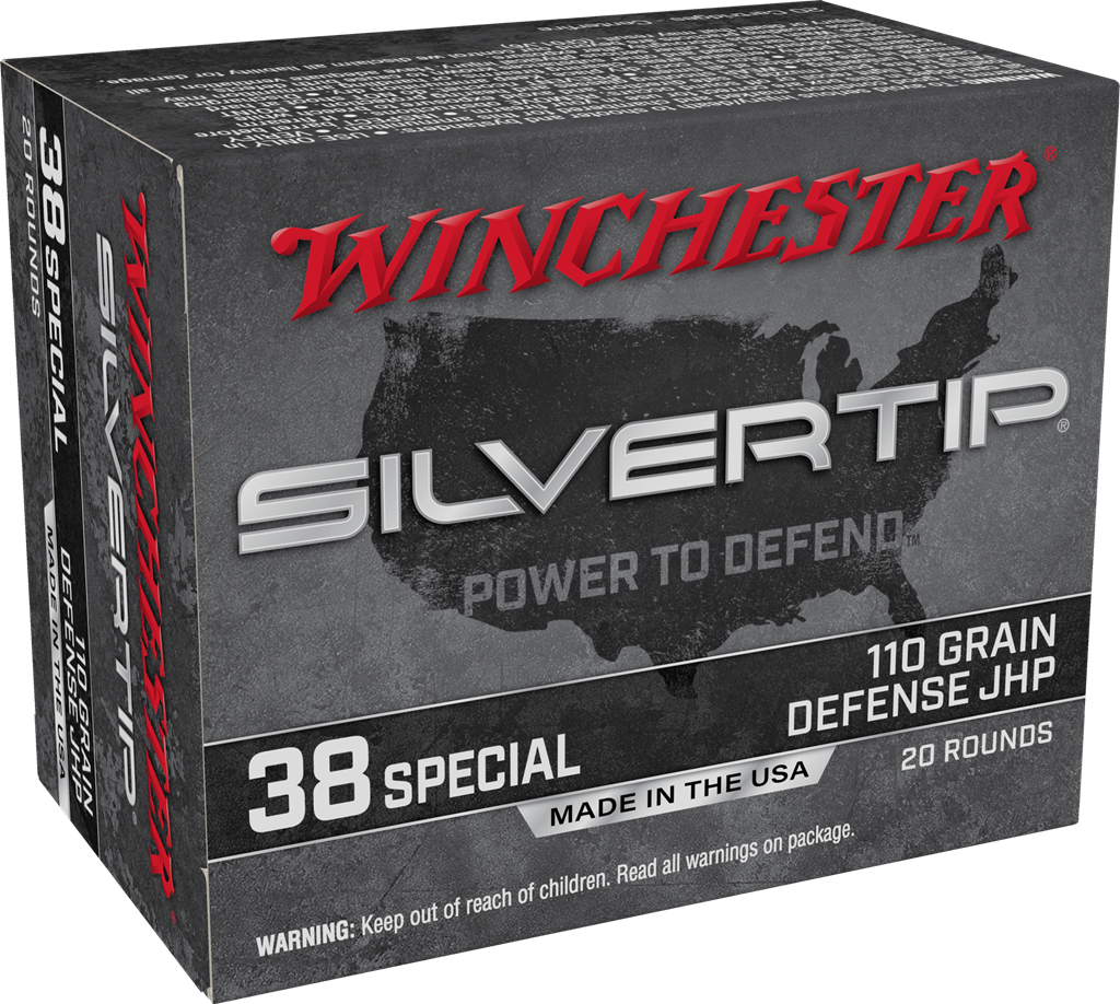 Winchester Ammo Silvertip, Win W38st     38sp    110 Sthp               20/10