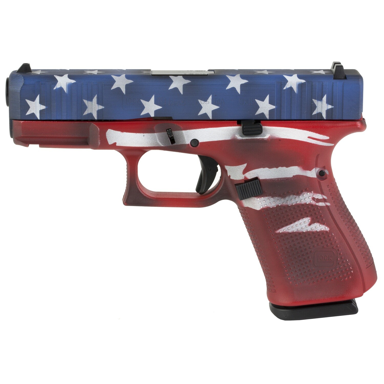 Glock 19 Gen5 9mm 15rd Rwb Bw Flag