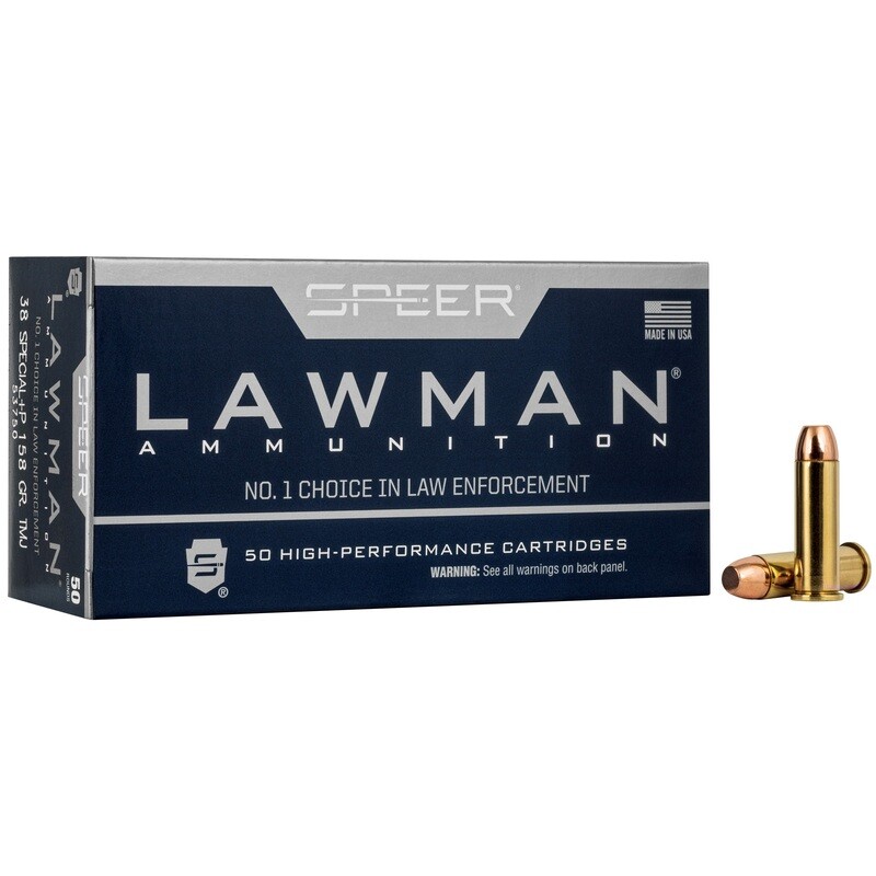 Spr Lawman 38spl+p 158gr Tmj 50/1000 Spr Lawman 38spl+p 158gr Tmj 50/1000