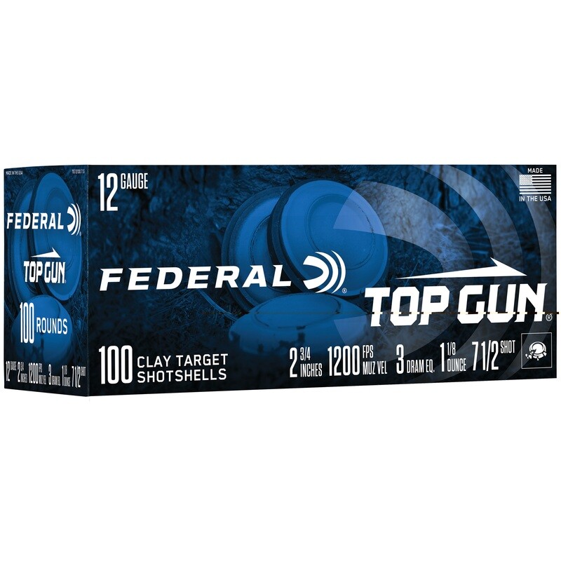 Fed Top Gun 12ga 2.75 Fed Top Gun 12ga 2.75" #7.5 100/200