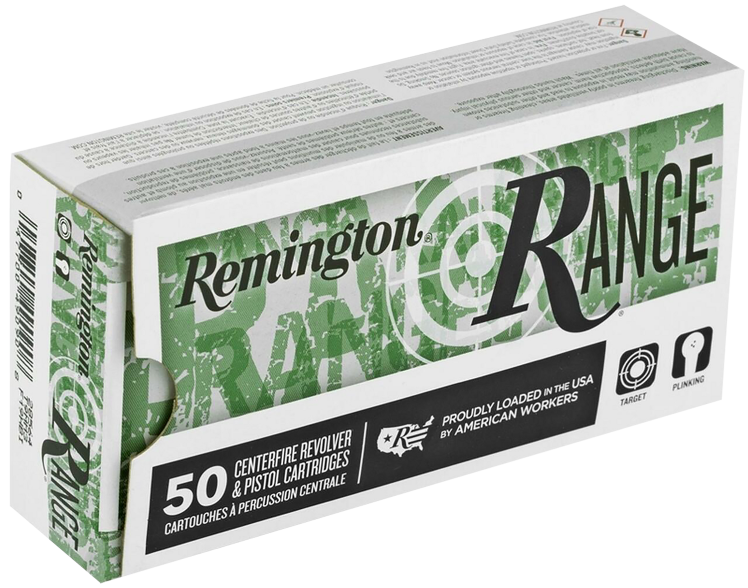 Remington Ammunition Range, Rem 27685  Rc40sw5  Rng Cln  40sw  180 Fneb  50/10