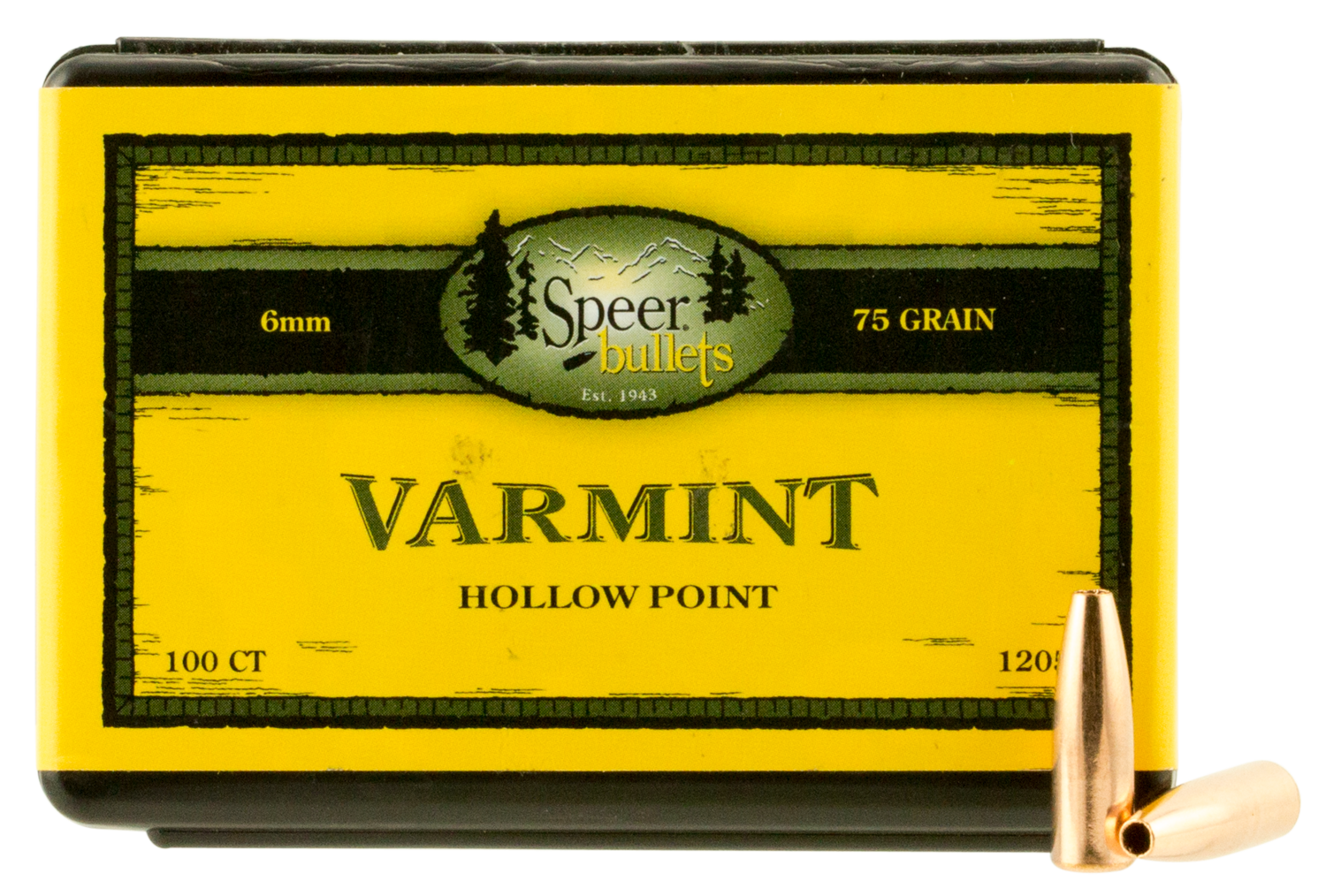 Speer Ammo Varmint, Speer 1205      Bull .243  75 Hp             100/5