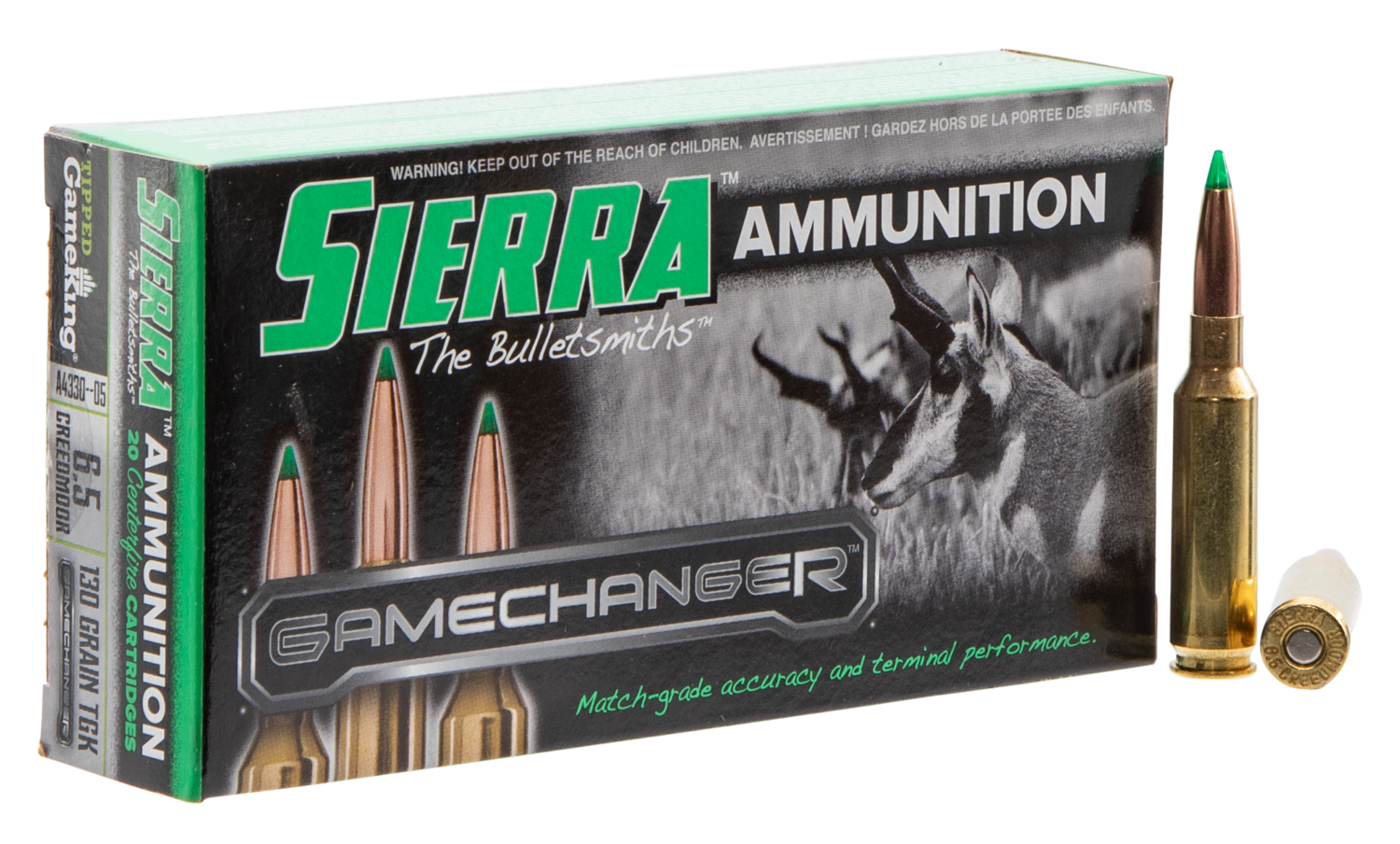 Sierra Gamechanger, Sierra A433005   6.5 Creedmoor   130 Tgk     20/10