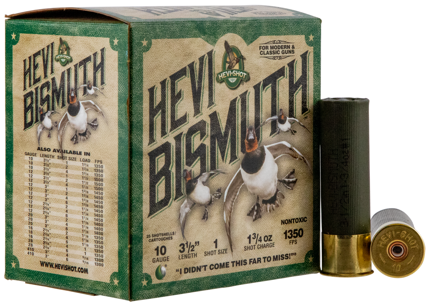 Hevishot Hevi-bismuth, Hevi Hs15501 Bismuth Wf   10 3.5   1   13/4  25/10