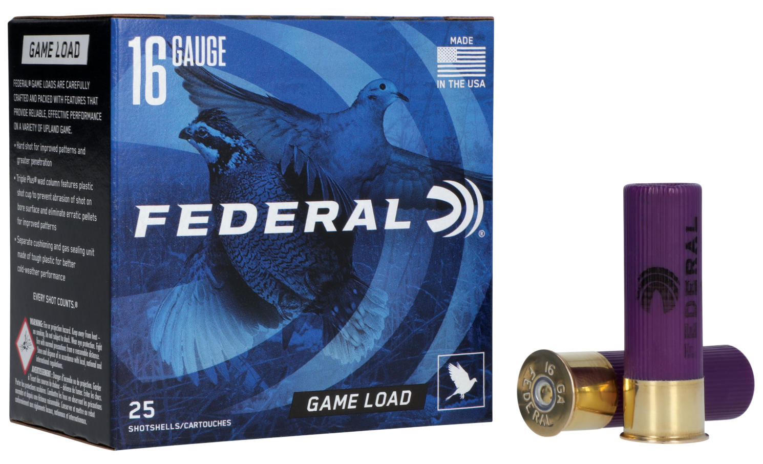 Federal Game-shok, Fed H1606     Gameshk    16 Hvy 1oz          25/10
