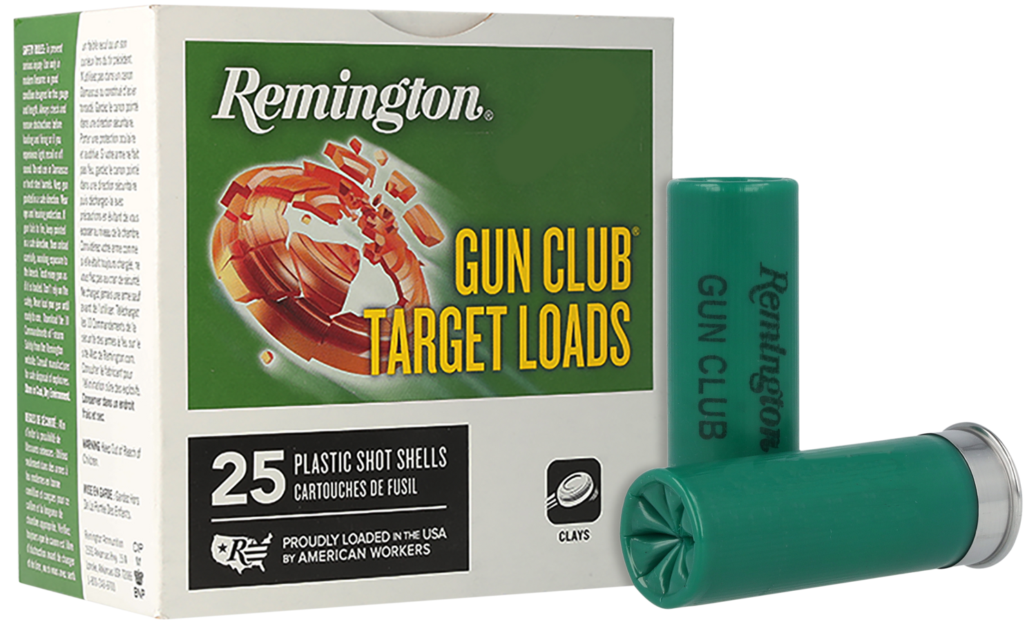 Remington Ammunition Gun Club, Rem 20230 Gc12l8   Gun Club 12ga   8sht 11/8 25/10