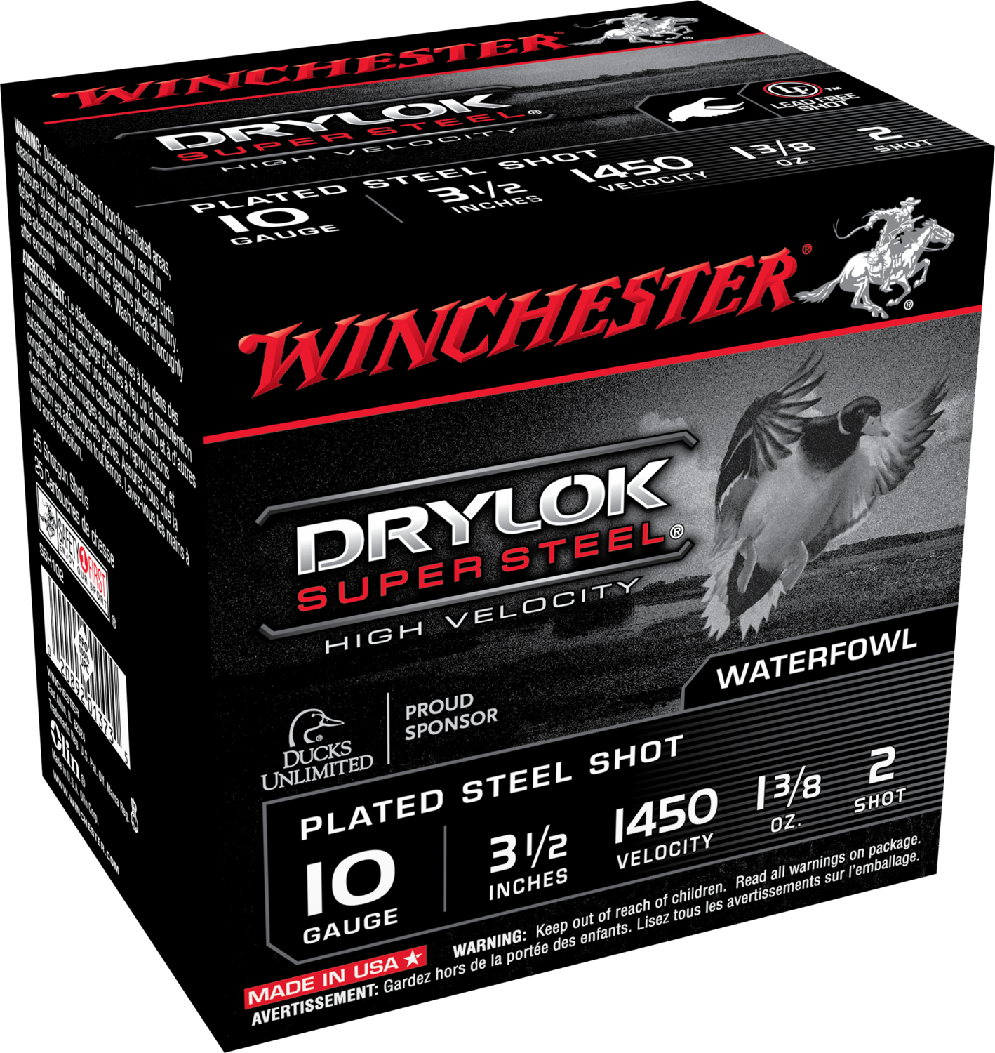 Winchester Ammo Drylok Super Steel, Win Ssh102   Supreme Hv 10 3.5  2  Stl  13/8 25/10