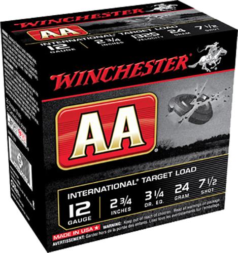 Winchester Ammo Aa, Win Aanl127   Aa Int      12 2.75 7.5   24gm 25/10